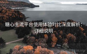 糖心主流平台使用体验对比深度解析：详细说明