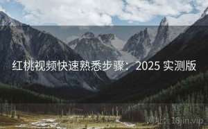 红桃视频快速熟悉步骤：2025 实测版
