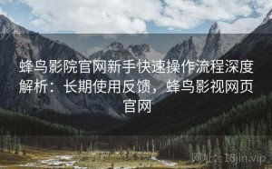 蜂鸟影院官网新手快速操作流程深度解析：长期使用反馈，蜂鸟影视网页官网