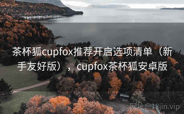 茶杯狐cupfox推荐开启选项清单(新手友好版),cupfox茶杯狐安卓版 茶杯狐cupfox推荐开启选项清单(新手友好版),cupfox茶杯狐安卓版